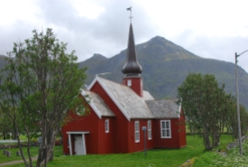 Kirche von Flakstad, Lofoten (Foto Helga Ehrecke)